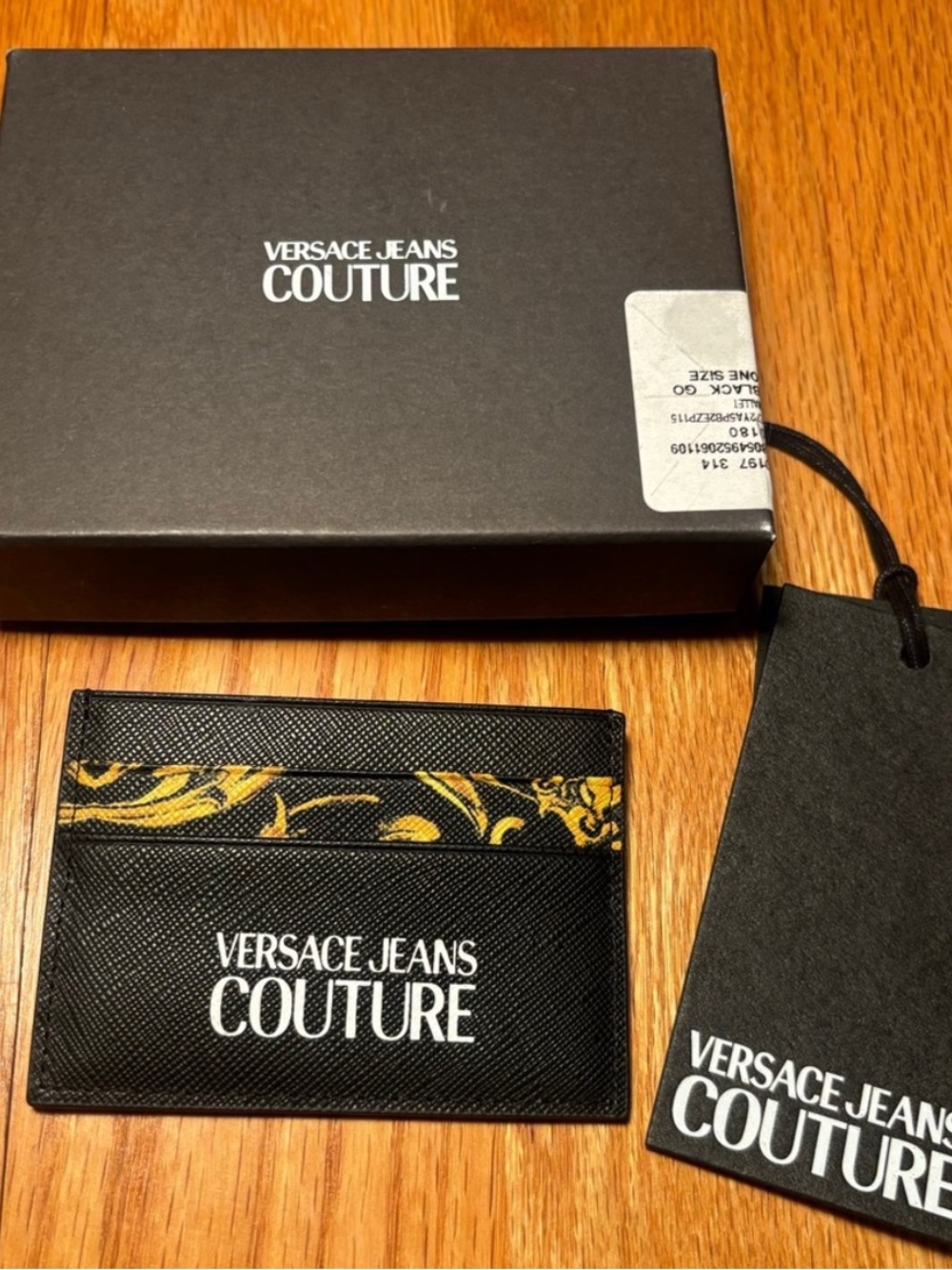 Versace Hibiscus Cardholder Wallet, Brand New